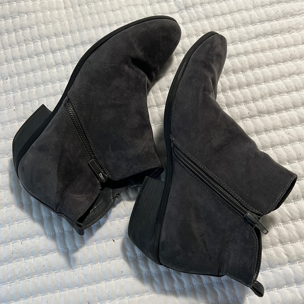 Gray booties
